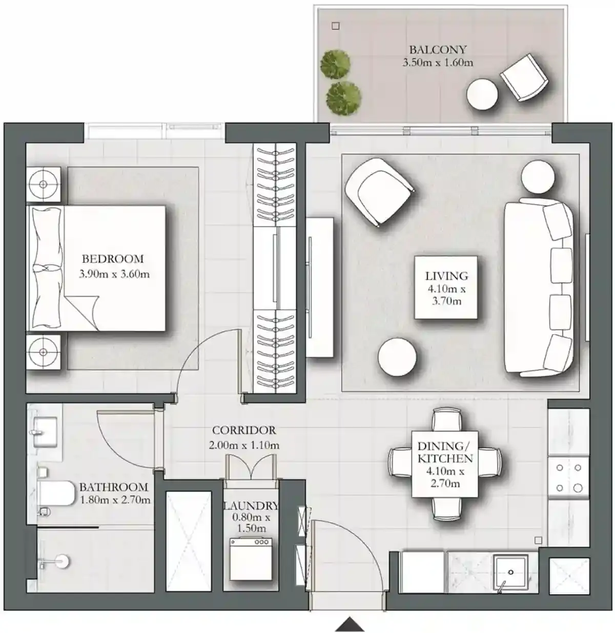 <h3>1 Bedroom Apartments: Comfortable Living Spaces</h3>