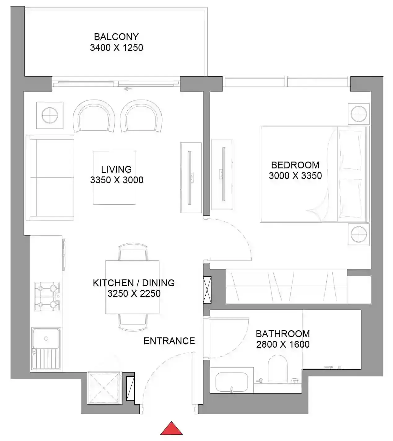 <h3>1 Bedroom Apartment : Heading Towards Luxurious Living</h3>