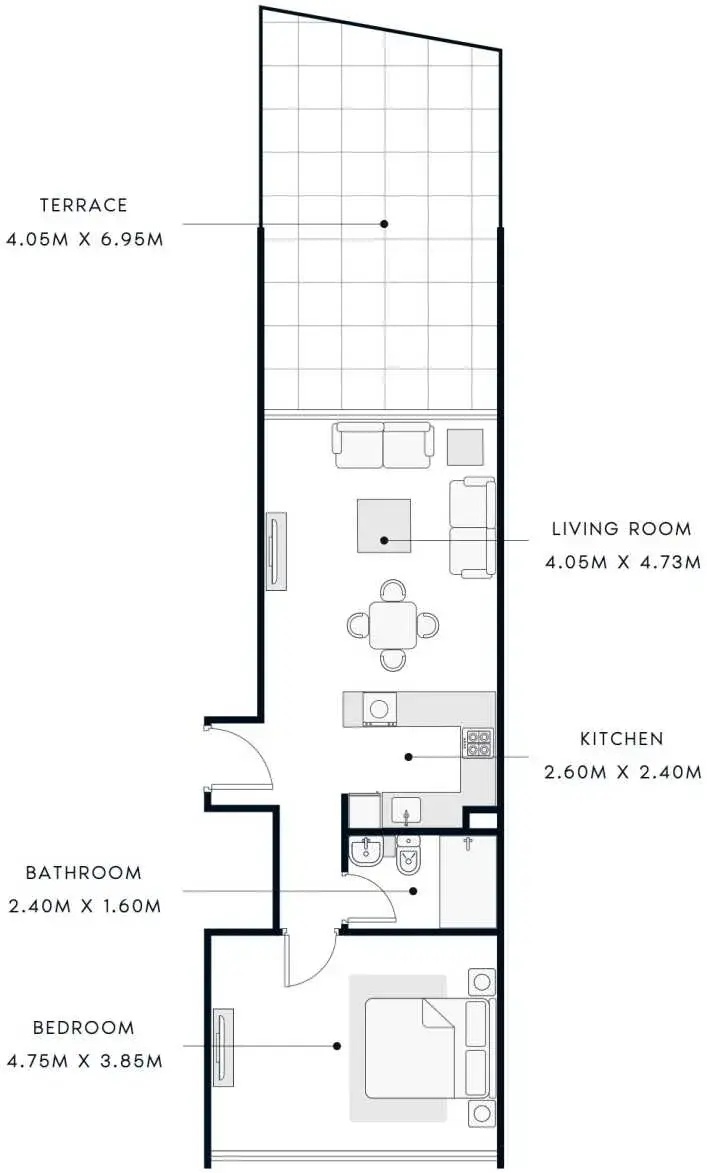 <h3>1 Bedroom Apartments Tailored For You</h3>