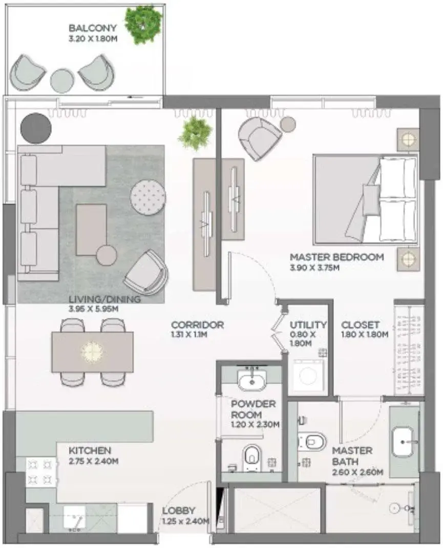 <h3>1 Bedroom An Affordable Investment Plan</h3>