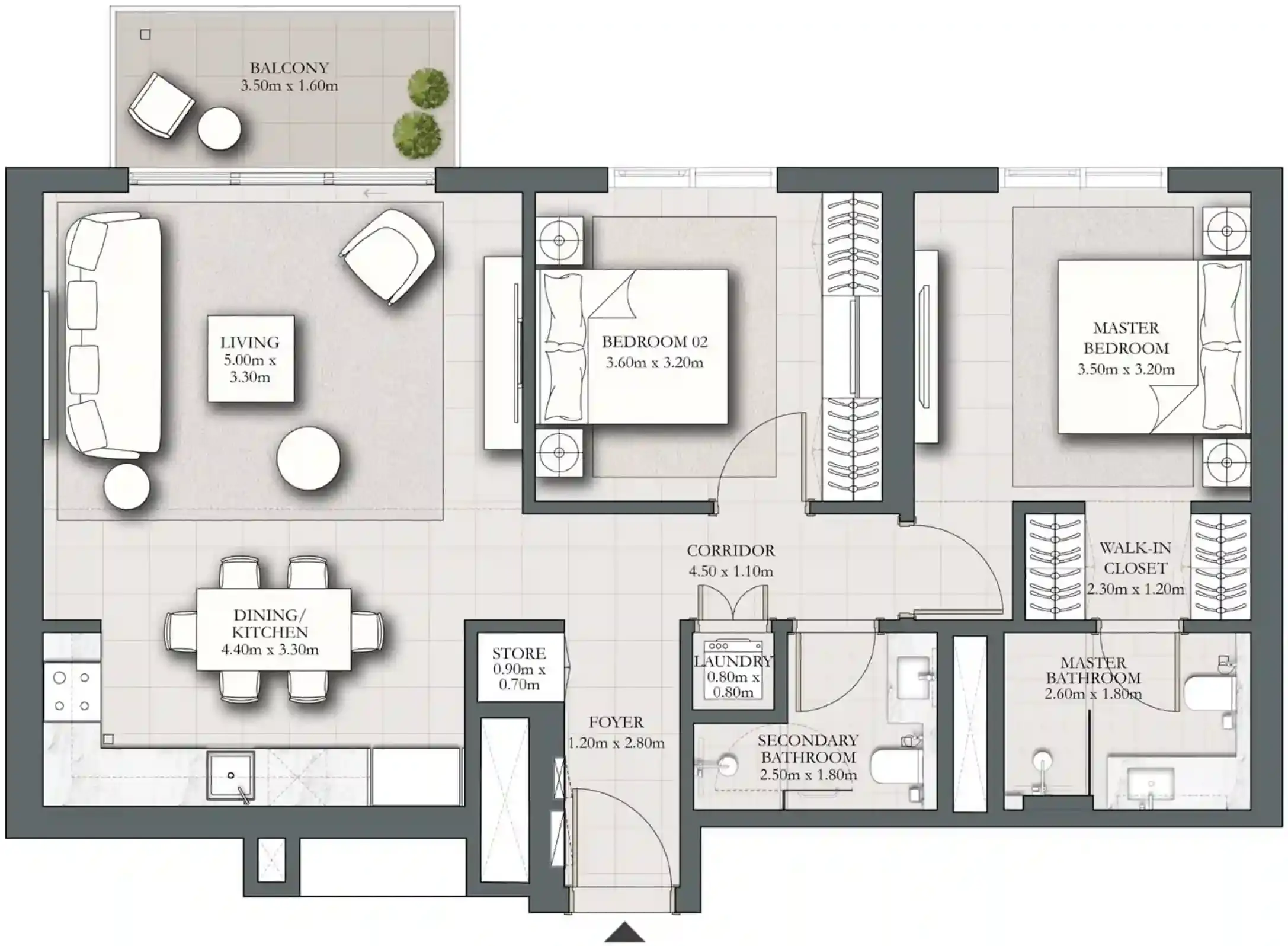 <h3>2 Bedroom Apartments: Spacious and Inviting</h3>