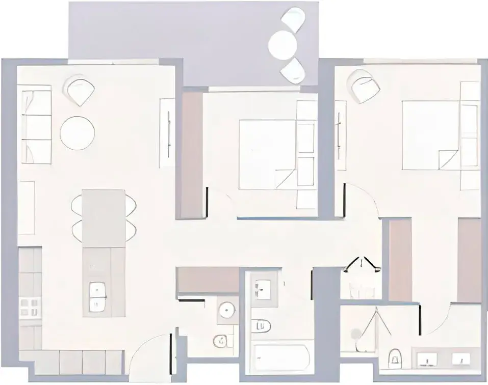 <h3>2 Bedroom Apartment : <span>An Ideal Option For Small Families Who Value Quality Time</span></h3>