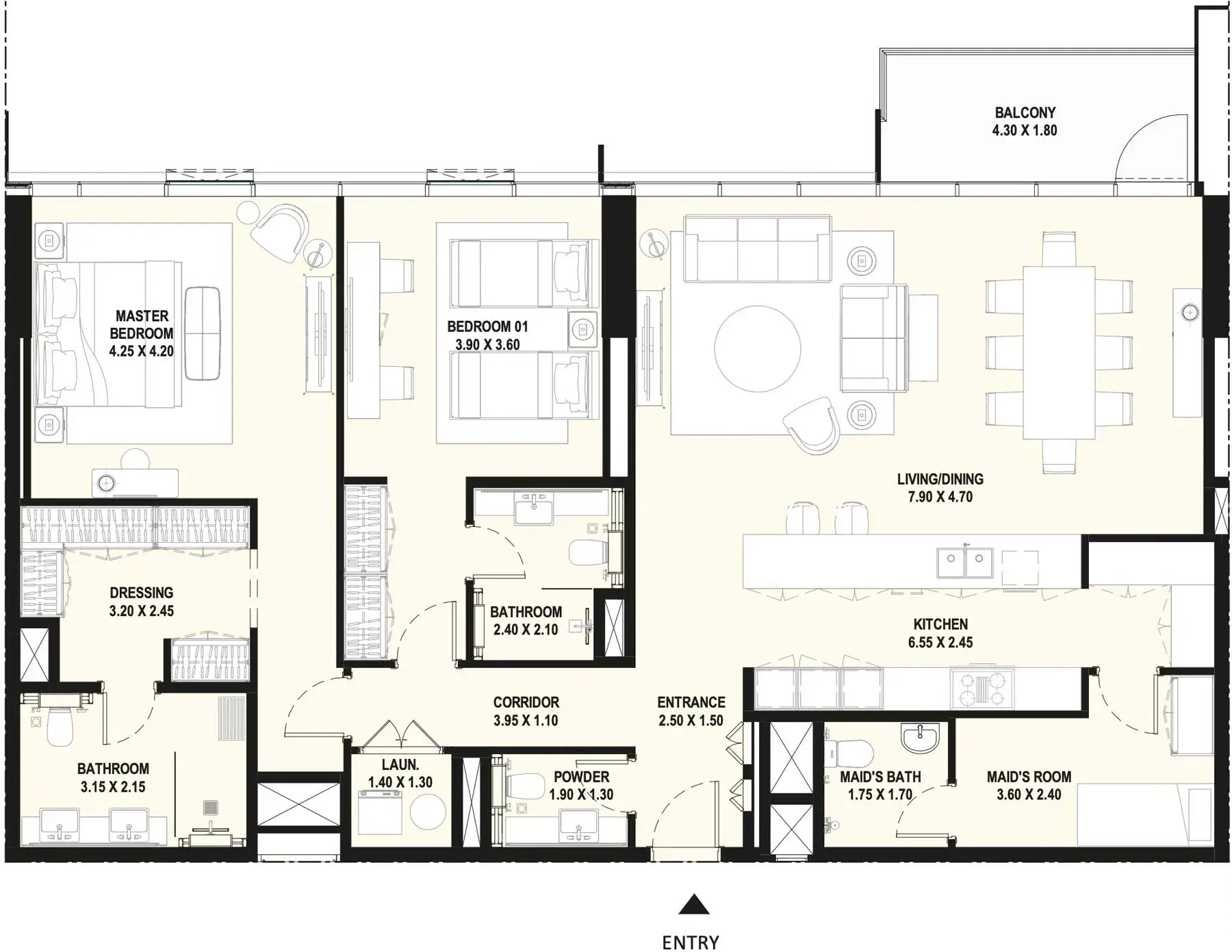 <h3>2 Bedroom Apartments For Roomy Comfort</h3>