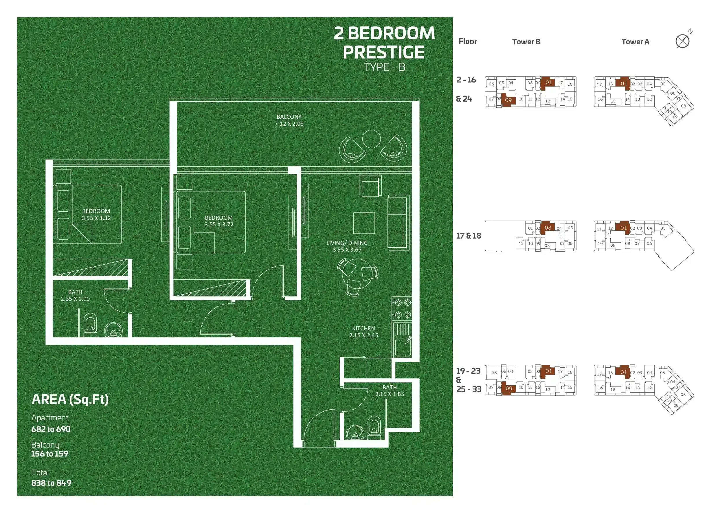 <h3>2 Bedroom Apartment Is A Perfect Option To Live In This Thriving Sports Hub</h3>