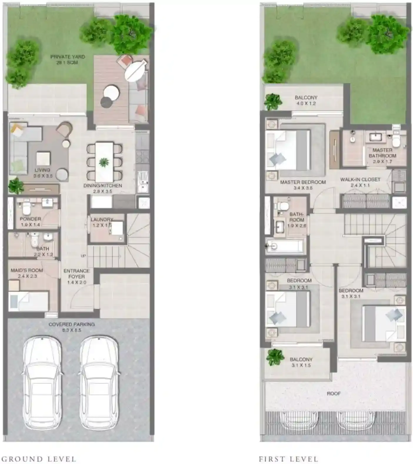 <h3>3 Bedroom Townhouses : Spacious Haven for Modern Families</h3>