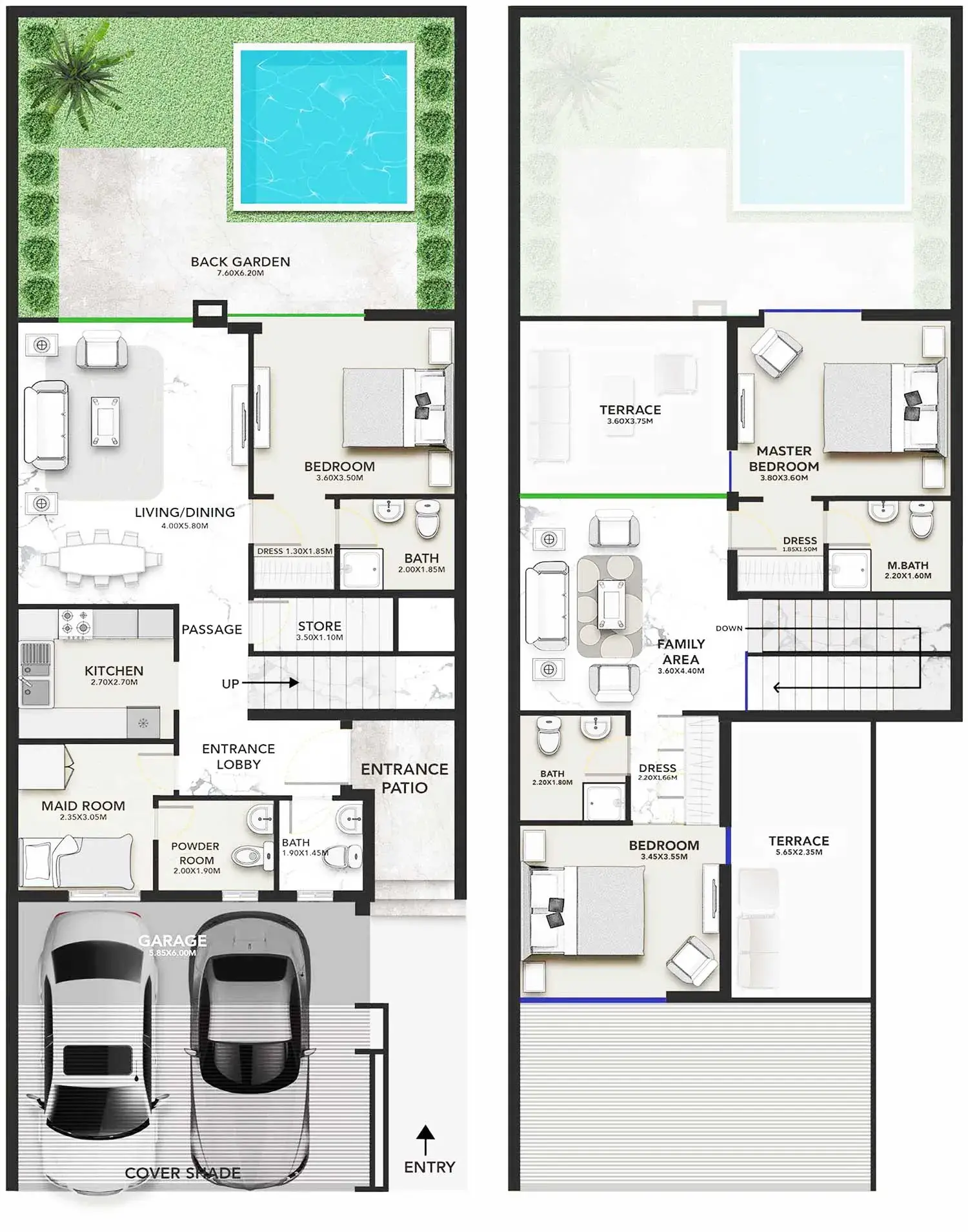 <h3>3 Bedroom Apartment : <span> A Spacious And Welcoming Space For Growing Families</span></h3>