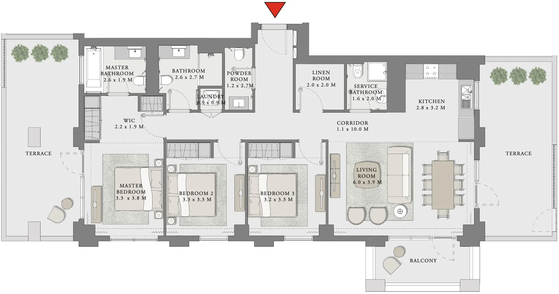 <h3>3 Bedroom: A Striking Form And Design For Growing Households</h3>