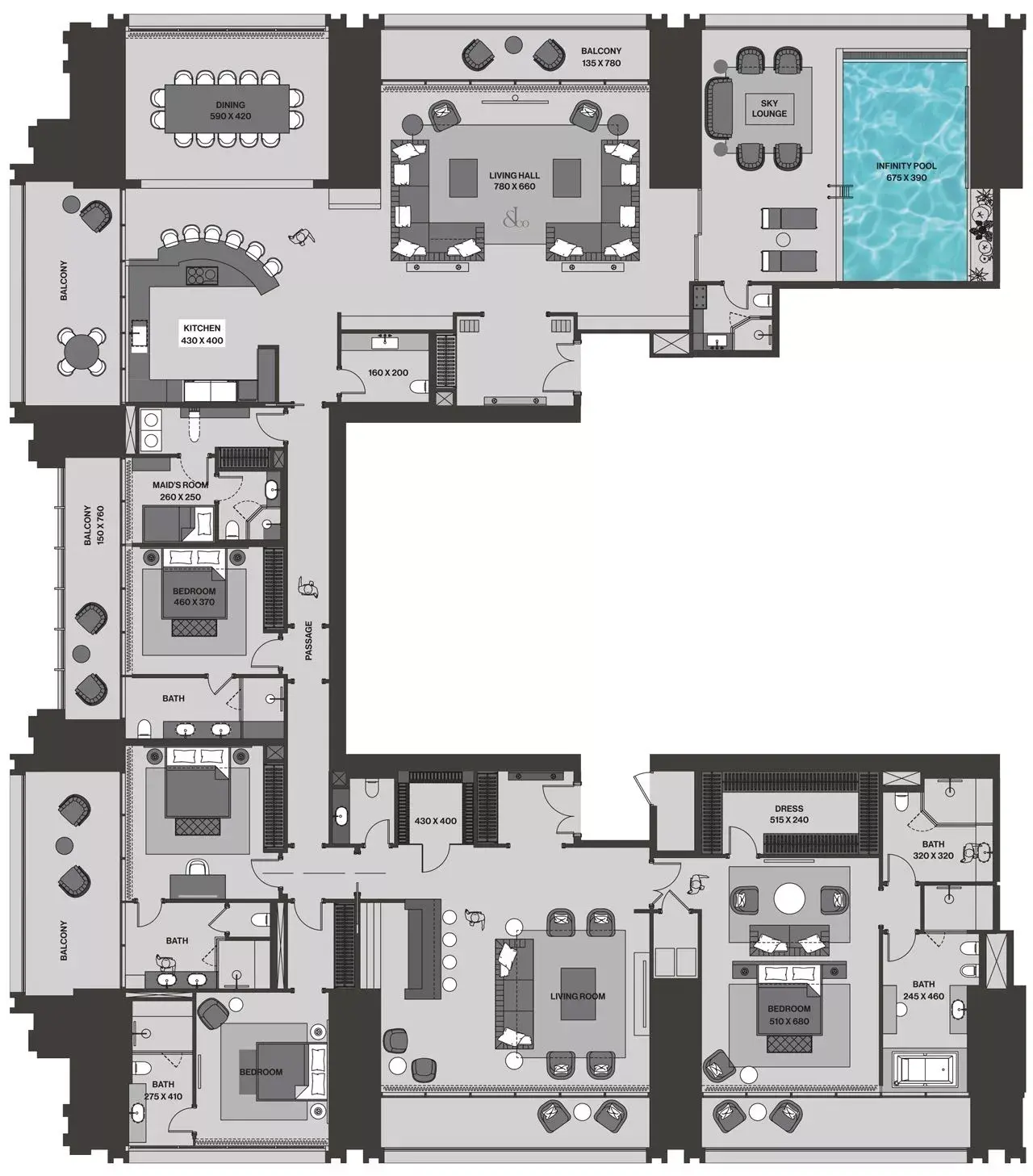 <h3>4 Bedroom Apartment : <span>Spacious Layout For Hosting Gatherings Or Accommodating Extended Family</span></h3>