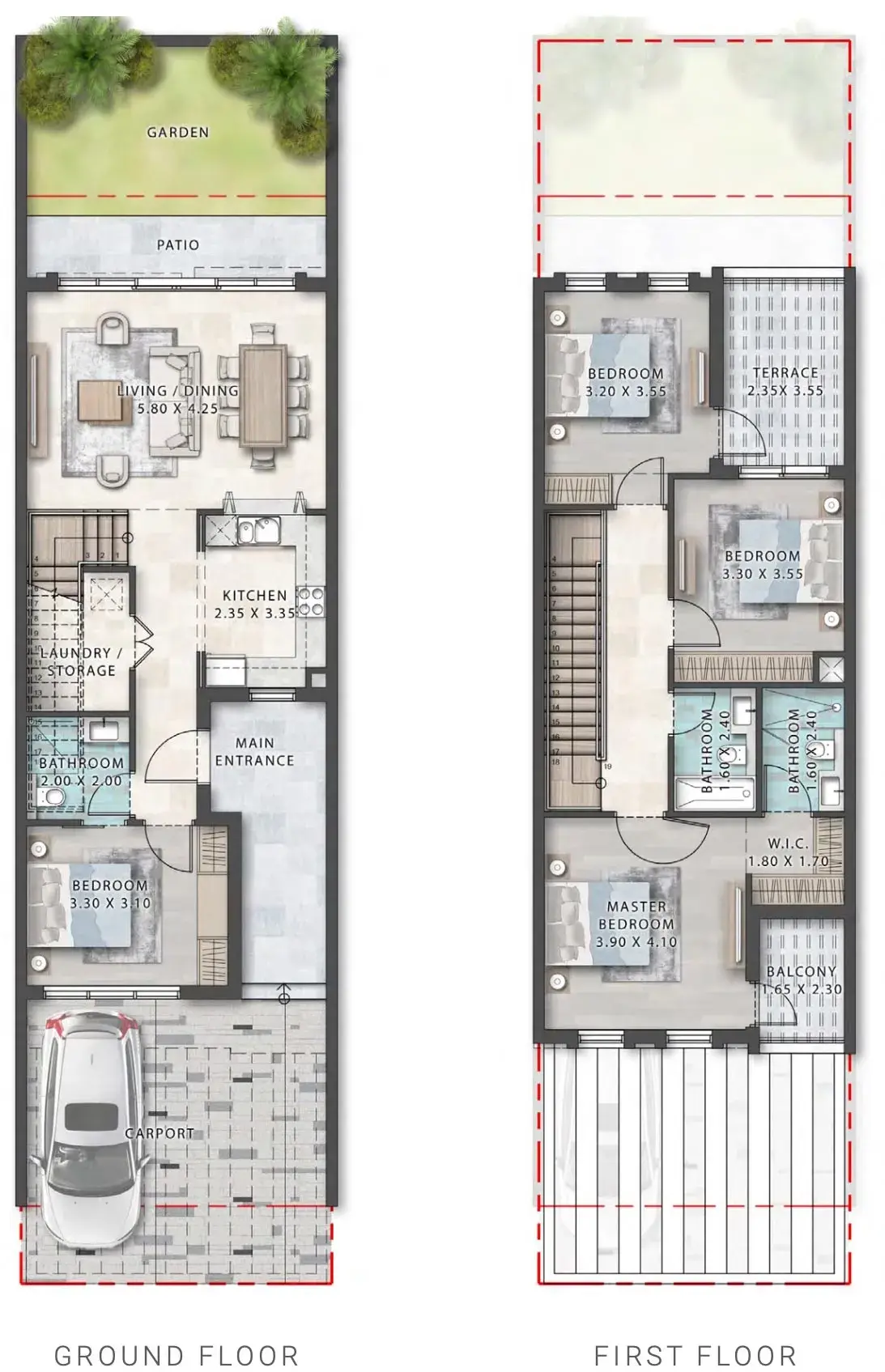 <h3>4 Bedroom - Spacious Homes In The Most Popular Community</h3>