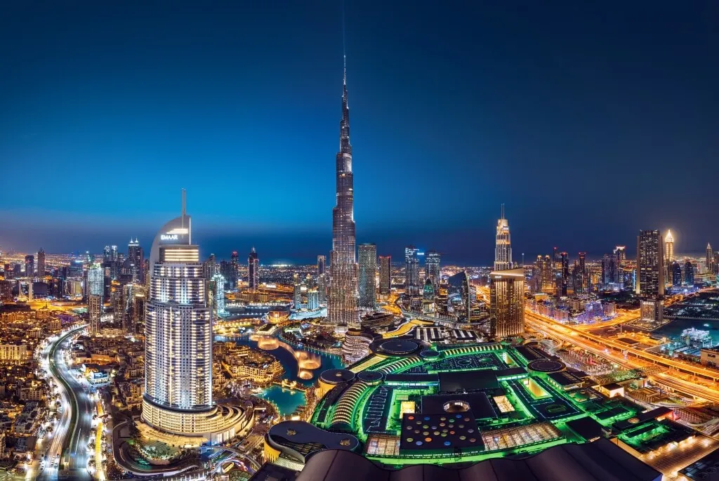 Downtown-Dubai,-A-Landmark-Of-Dubai